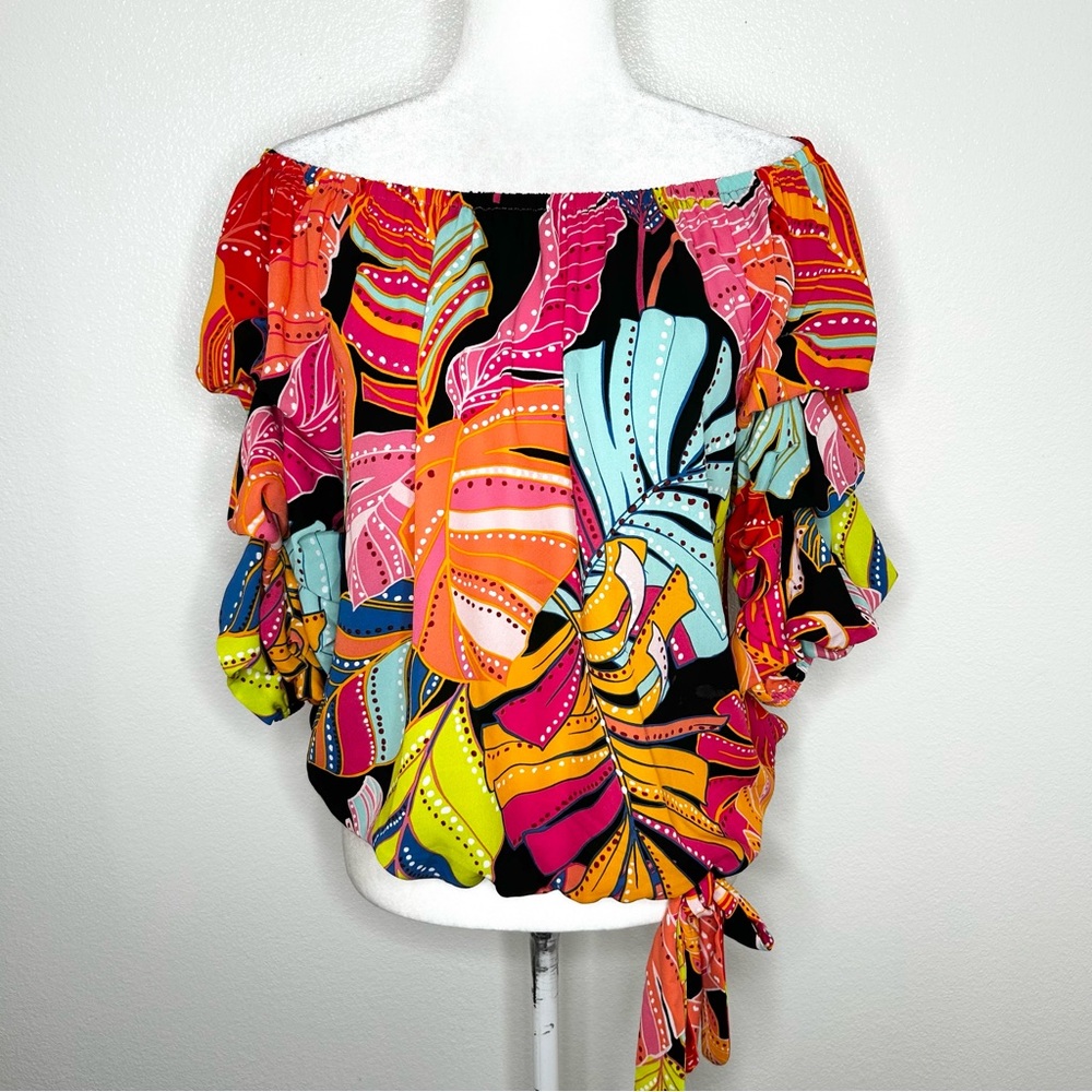 Cece Womens Multicolor Vibrant Patterned Off The … - image 1